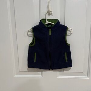 L.L. Bean Kids Navy and Green Vest